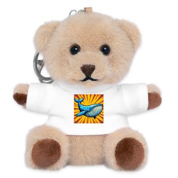 whale - Teddy Keyring - white - Front