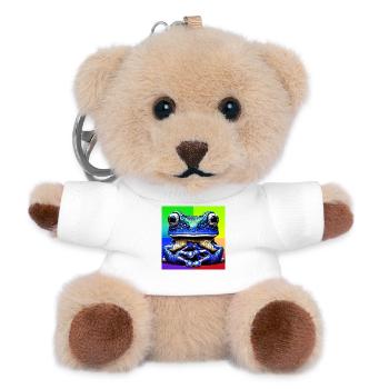 Frosch - Teddy Schlüsselanhänger - Weiß - Vorne