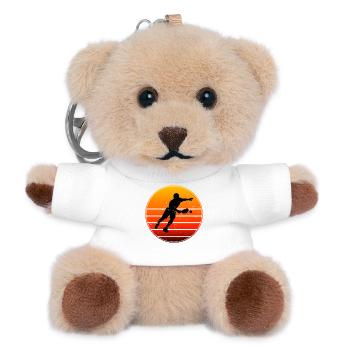 Pickleball player Idee für pickleball players Fans - Teddy Schlüsselanhänger - Weiß - Vorne