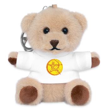 Schütze Sternzeichen – Ziel & Freiheit - Teddy Schlüsselanhänger - Weiß - Vorne