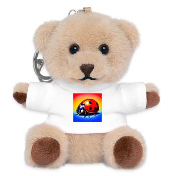 ladybird - Teddy Keyring - white - Front