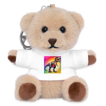 Dinosaurier - Teddy Schlüsselanhänger - Weiß - Vorne