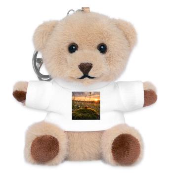 Ladybug in sunset and moss - Teddy Keyring - white - Front