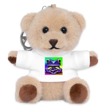 Frosch - Teddy Schlüsselanhänger - Weiß - Vorne