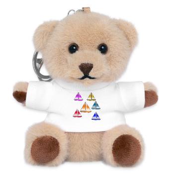 Sail - Teddy Keyring - white - Front