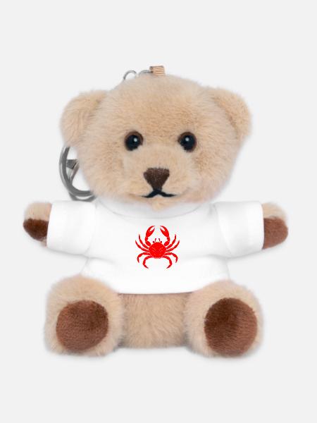 Krabbe - Teddy Schlüsselanhänger - Weiß