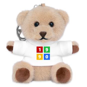 1990 - Teddy Keyring - white - Front