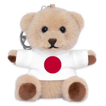 Japan Nippon Nihon JAPANISCHE Asia Sport FAN - Teddy Schlüsselanhänger - Weiß - Vorne