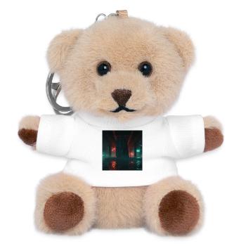 Cyber Światowid – Heidnisches Idol in der Stadt - Teddy Schlüsselanhänger - Weiß - Vorne