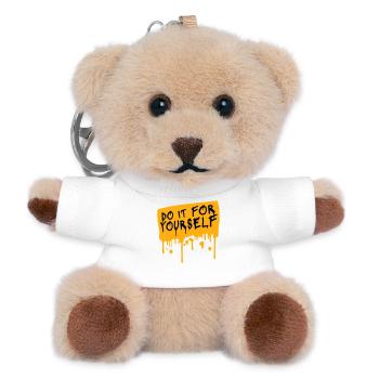 Do It For Yourself Inspirierend Selbstliebe Zitat - Teddy Schlüsselanhänger - Weiß - Vorne