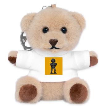 Streetwear Sombre Extra - Porte-clés ourson - blanc - Devant