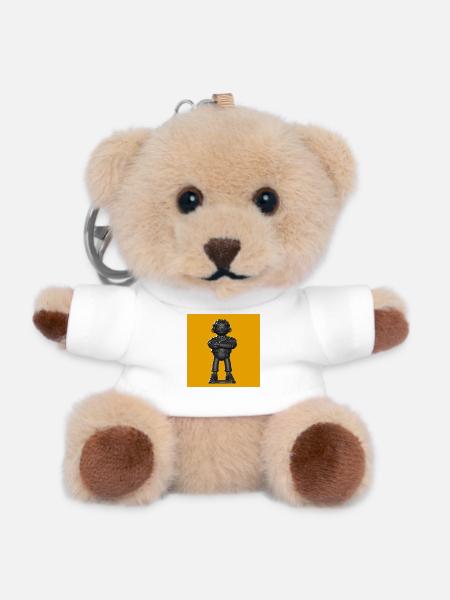 Dark Streetwear Extra - Teddy Keyring - white