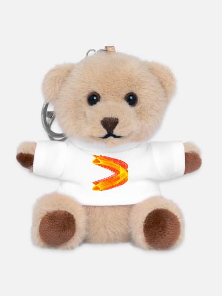 Golden Dynamics – Chaos Theory - Teddy Keyring - white