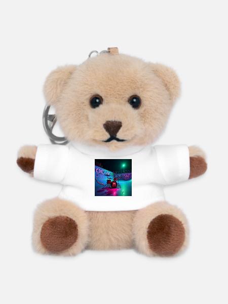 One and One by Mark Noone - Teddy Keyring - white