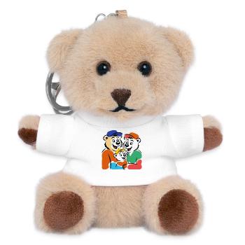 Bear family - Teddy Keyring - white - Front