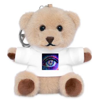 Goa_Eye_PEKE - Porte-clés ourson - blanc - Devant