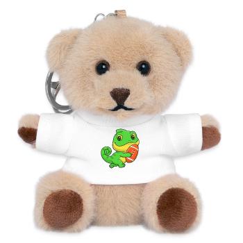 Dino-Gridiron-Niedlichkeit - Teddy Schlüsselanhänger - Weiß - Vorne
