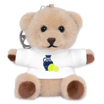 Zitrusvase Kontrast-Print - Teddy Schlüsselanhänger - Weiß - Vorne