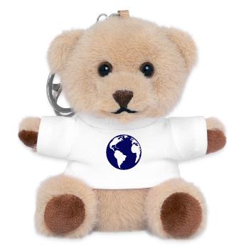 Erde - Teddy Schlüsselanhänger - Weiß - Vorne