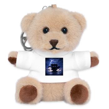 Dark Spirit Panda - Teddy Schlüsselanhänger - Weiß - Vorne