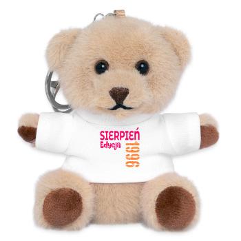 30. Geburtstag August 1986 - Teddy Schlüsselanhänger - Weiß - Vorne