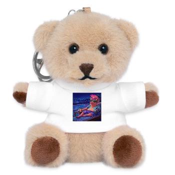 Cyberpig - Teddy Schlüsselanhänger - Weiß - Vorne