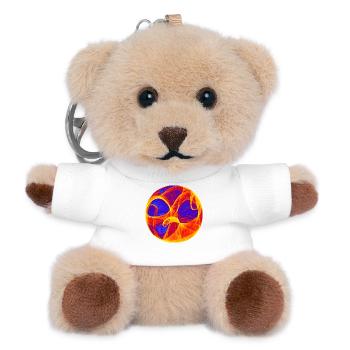 Lebensbaum Dreifaltigkeit - Teddy Schlüsselanhänger - Weiß - Vorne