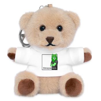 Hörspielheld - Teddy Schlüsselanhänger - Weiß - Vorne