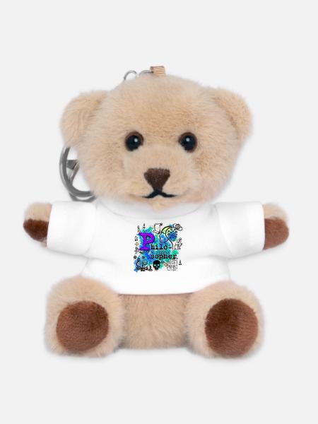 The Philosopher - Teddy Schlüsselanhänger - Weiß