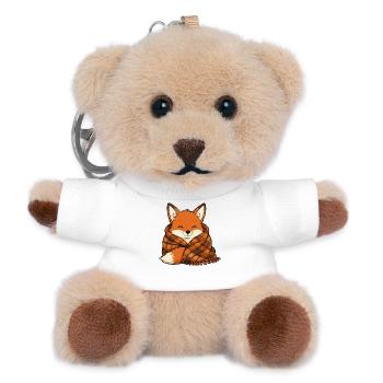 fuchs-decke - Teddy Schlüsselanhänger - Weiß - Vorne