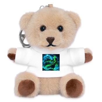 Halloween piratenschiff - Teddy Schlüsselanhänger - Weiß - Vorne