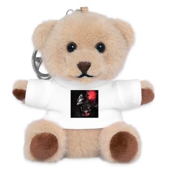 Die Frau und das Schloss - Teddy Schlüsselanhänger - Weiß - Vorne