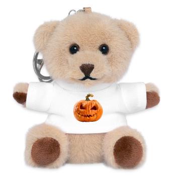 Pumpkin Halloween - Teddy Schlüsselanhänger - Weiß - Vorne