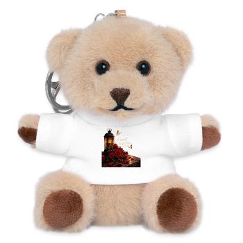 Ich will glauben: Rosenlaterne - Teddy Schlüsselanhänger - Weiß - Vorne