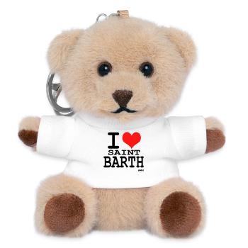 saintbarth - Teddy Keyring - white - Front