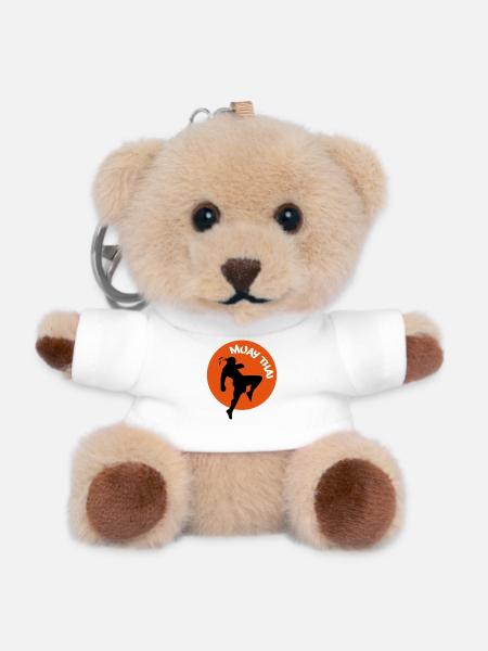 muay5 - Teddy Keyring - white