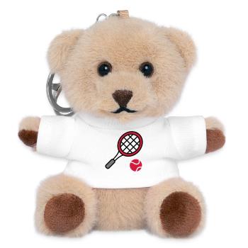 Tennis - Teddy Schlüsselanhänger - Weiß - Vorne