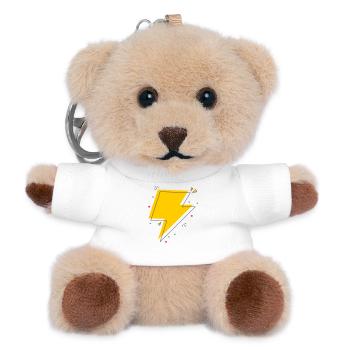 Dynamic Ray in Yellow and Black - Teddy Keyring - white - Front