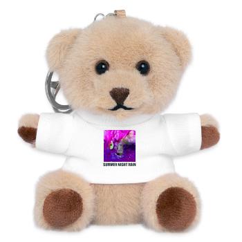 SommernachtRegen Abstrakt - Teddy Schlüsselanhänger - Weiß - Vorne