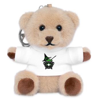 Witch's Cauldron Witch's Hat Witches Walpurgis Night - Teddy Keyring - white - Front