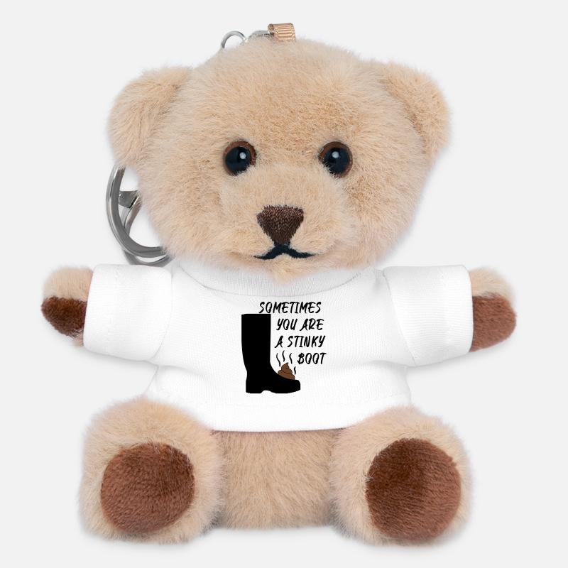 Parfois, vous êtes une botte puante - Porte-clés ourson - blanc