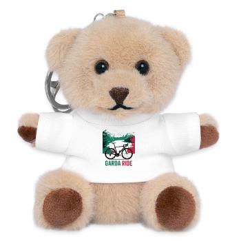 Garda Ride Scenic Cycling Design - Teddy Keyring - white - Front