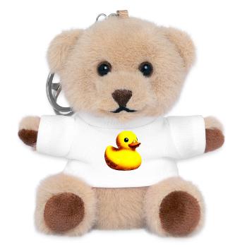 Caneton Canard Canard Canard - Porte-clés ourson - blanc - Devant