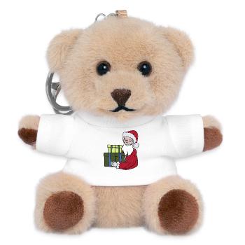 Santa Claus's gifts for you - Teddy Keyring - white - Front