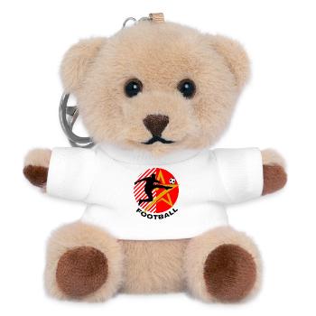 Fußball - Teddy Schlüsselanhänger - Weiß - Vorne