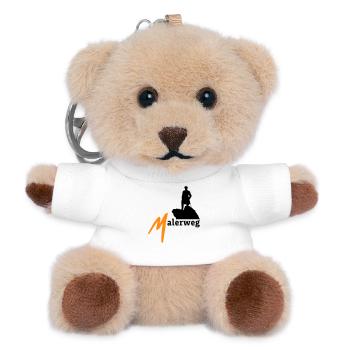 Malerweg Elbsandsteingebirge Sächsische Schweiz - Teddy Schlüsselanhänger - Weiß - Vorne