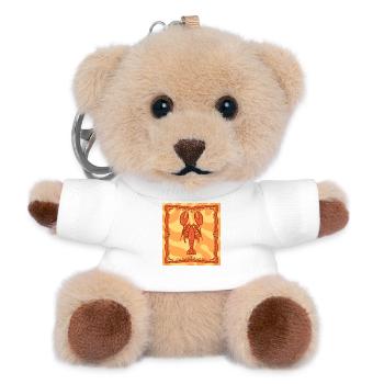 Red Lobster Illustration - Teddy Keyring - white - Front