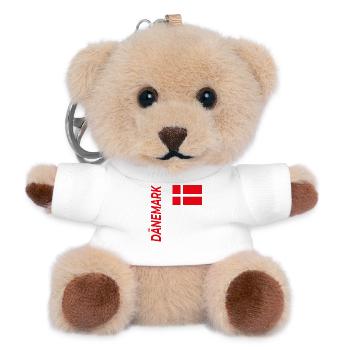 Aarhus - Teddy Schlüsselanhänger - Weiß - Vorne