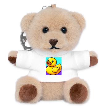 Duckling Duck Duck Duck - Teddy Keyring - white - Front
