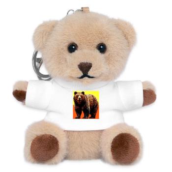 bear - Teddy Keyring - white - Front